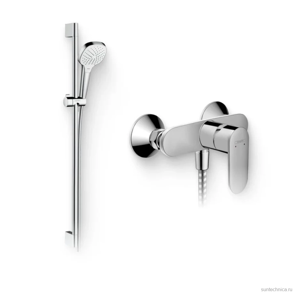 Душевой комплект Смеситель для душа Hansgrohe Vernis Blend 71640000 хром + Гарнитур Croma Select E 26592400