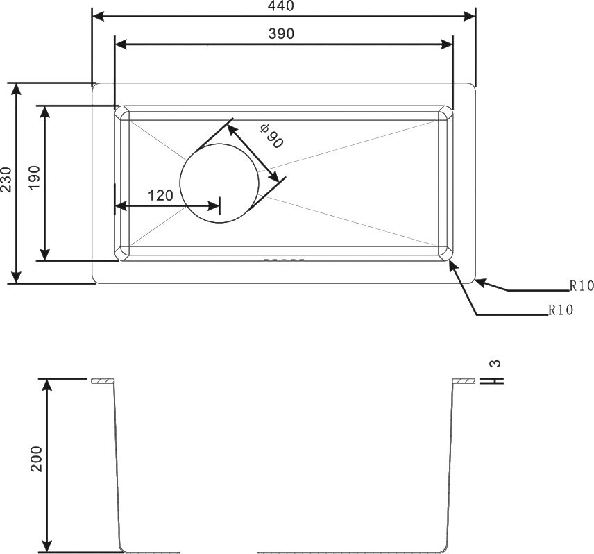 Дополнительная мойка Zorg Inox R 2344
