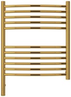 Полотенцесушитель электрический Сунержа Богема 3.1 03-6002-6050 70x55 см, подключение слева, золото, лесенка