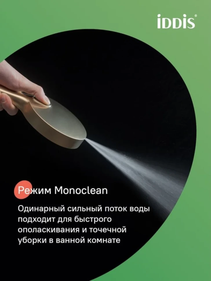 Душевая лейка IDDIS Aiger AIG4FMGi18 матовое золото