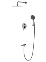 Душевой комплект Wonzon & Woghand Brilliant WW-88939079-BGM С ВНУТРЕННЕЙ ЧАСТЬЮ, темный графит