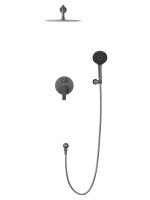 Душевой комплект Wonzon & Woghand Brilliant WW-88939079-BGM С ВНУТРЕННЕЙ ЧАСТЬЮ, темный графит
