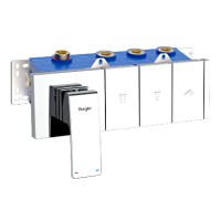 Встраиваемый смеситель для душа и ванны Raglo R02.273 С ВНУТРЕННЕЙ ЧАСТЬЮ, хром