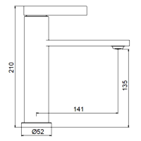 Смеситель для раковины Frap H899 F10899-19 оружейная сталь
