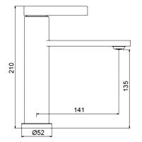 Смеситель для раковины Frap H899 F10899-19 оружейная сталь