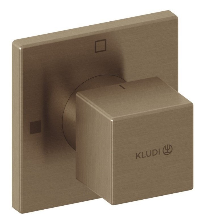 Переключатель потоков Kludi Decus 54847N175 брашированная бронза, на два потребителя