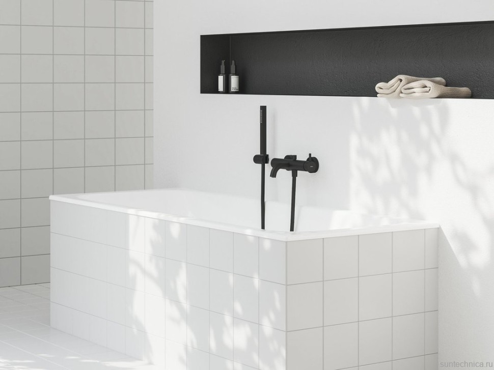 Смеситель для ванны с душем Ravak Espirit ES 022.20BLM матовый черный