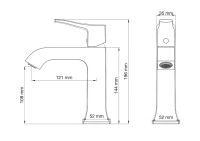 Смеситель для раковины Wonzon & Woghand Flex WW-88018072-BN брашированный никель Смеситель для раковины Wonzon & Woghand Flex WW-88018072-BN брашированный никель