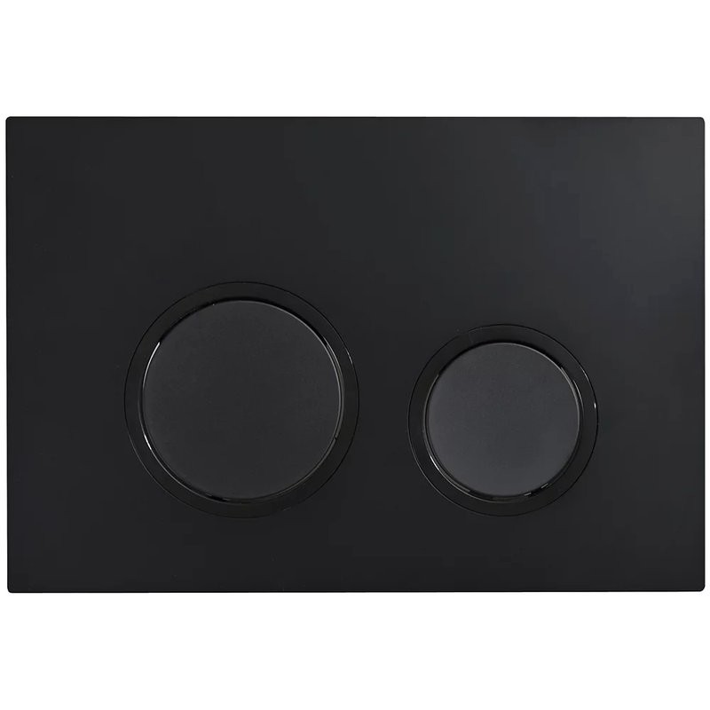Кнопка смыва для унитаза Veconi Flush V11 пластик, цвет матовый черный