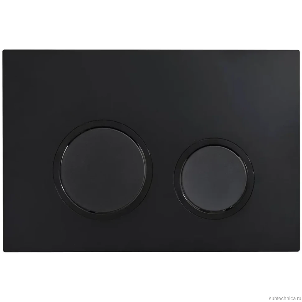 Кнопка смыва для унитаза Veconi Flush V11 пластик, цвет матовый черный