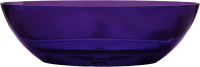 Акриловая ванна Abber Kristall AT9702 Amethyst 180x85 см, отдельностоящая, фиолетовая, овальная, с донным клапаном