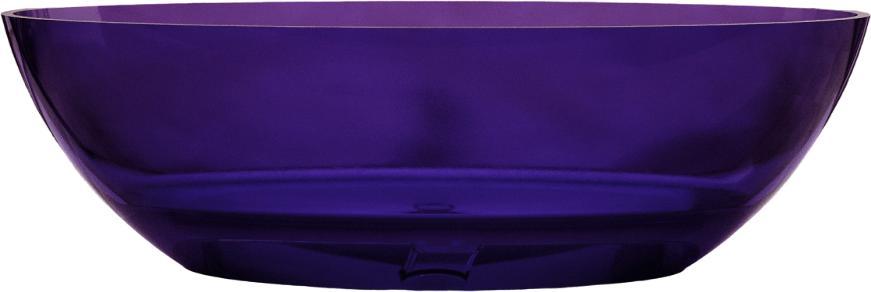 Акриловая ванна Abber Kristall AT9702 Amethyst 180x85 см, отдельностоящая, фиолетовая, овальная, с донным клапаном