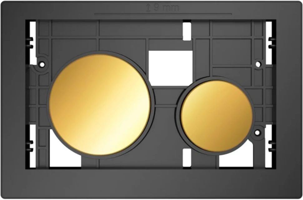 Кнопка смыва TECE Loop Modular 9240668 кнопка золотая, стекло на выбор