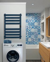 Полотенцесушитель электрический Indigo Oktava Slim 5 LСLOKS5E80-50MFRt синий