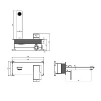 Смеситель для раковины AQUAme Savona шлифованное золото AQM6815BG