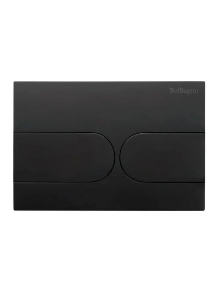 Кнопка смыва для унитаза BelBagno BB-11-NERO.M пластик, цвет матовый черный