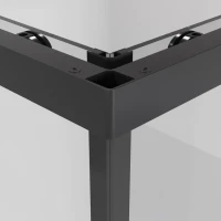 Душевой уголок Niagara Nova NG-6829-34BLACK 90x90, профиль черный матовый, стекло прозрачное
