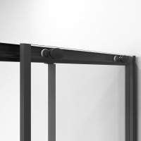 Душевой уголок Niagara Nova NG-6829-34BLACK 90x90, профиль черный матовый, стекло прозрачное