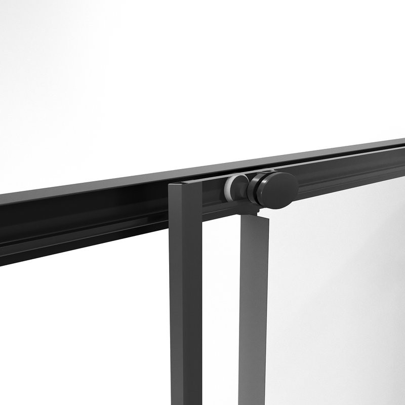 Душевой уголок Niagara Nova NG-6829-34BLACK 90x90, профиль черный матовый, стекло прозрачное