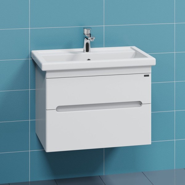 Тумба с раковиной СаНта Лондон 70 подвесная, 2 ящика