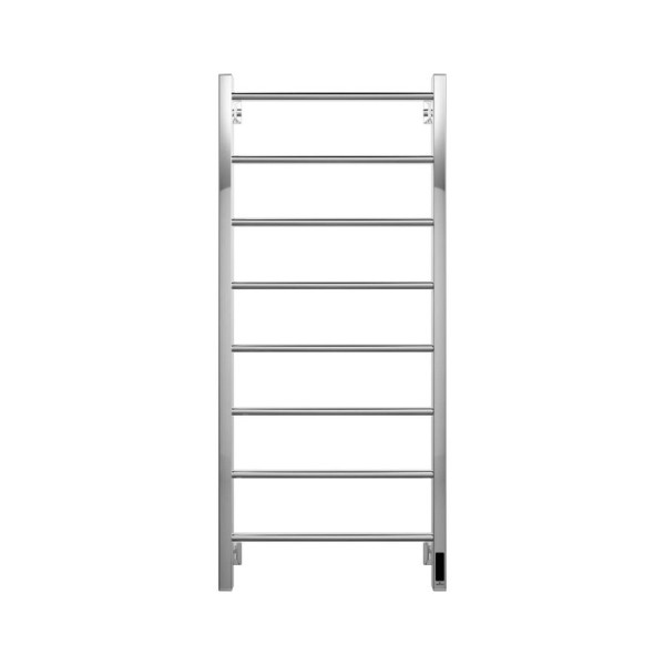 Полотенцесушитель электрический Grota Simple K 530х1200 NP EL 120x45 см, подключение справа, слева, скрытое подключение справа, глянцевый хром, лесенка