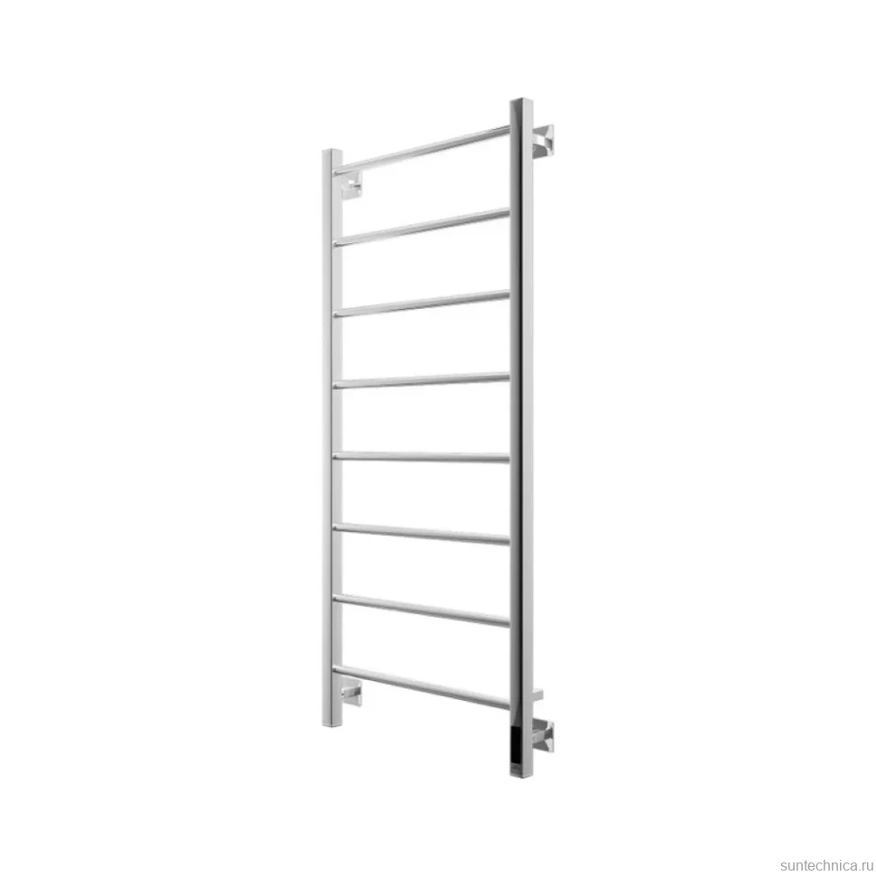 Полотенцесушитель электрический Grota Simple K 530х1200 NP EL 120x45 см, подключение справа, слева, скрытое подключение справа, глянцевый хром, лесенка