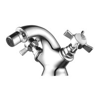 Смеситель для биде Caprigo Bristol 21-530-crm с донным клапаном, хром