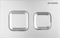Комплект Инсталляция BETTOSERB Sava Fix Slim 40006456 + Кнопка Smart 40006472 цвет матовый хром