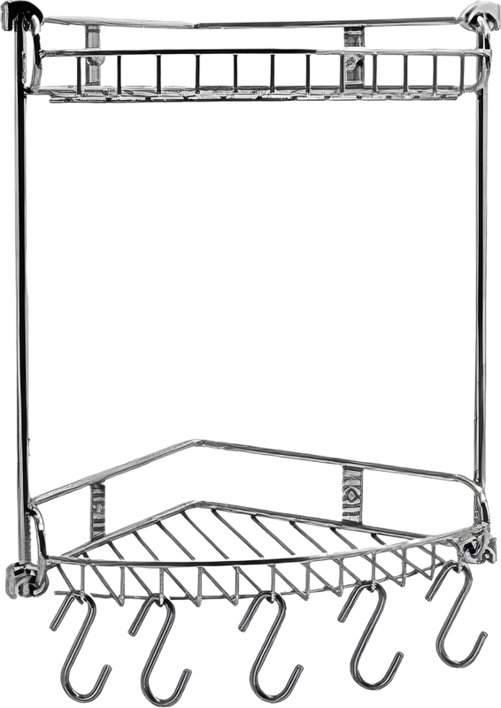 Полка Wasserkraft K-1222 2-ярусная, с крючками