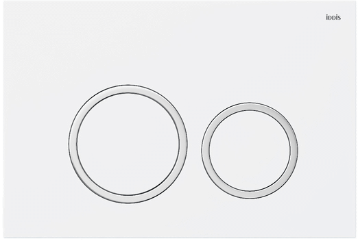 Кнопка смыва IDDIS Unifix UNI03WCi77 003, белая/хром