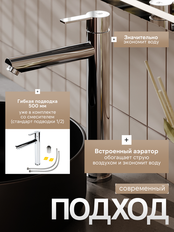 Смеситель для раковины Agger Easy A3112100 хром глянцевый