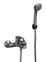 Смеситель для ванны с душем Haiba HB60719-3 оружейная сталь