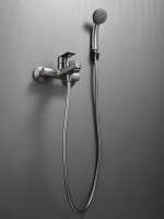 Смеситель для ванны с душем Haiba HB60719-3 оружейная сталь
