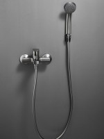 Смеситель для ванны с душем Haiba HB60719-3 оружейная сталь