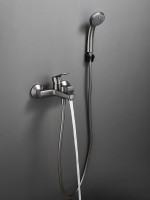 Смеситель для ванны с душем Haiba HB60719-3 оружейная сталь