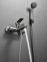 Смеситель для ванны с душем Haiba HB60719-3 оружейная сталь Смеситель для ванны с душем Haiba HB60719-3 оружейная сталь
