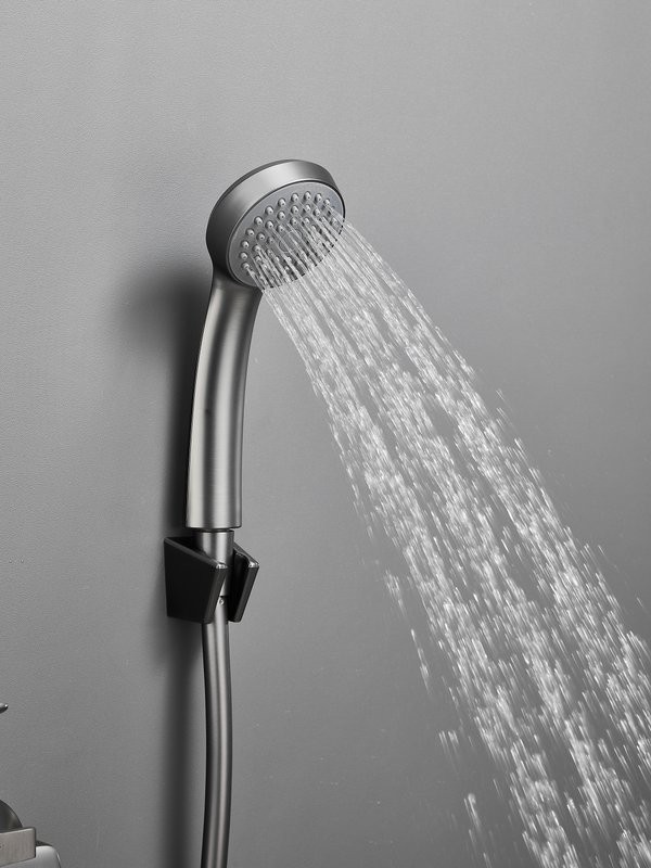 Смеситель для ванны с душем Haiba HB60719-3 оружейная сталь