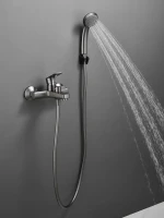 Смеситель для ванны с душем Haiba HB60719-3 оружейная сталь Смеситель для ванны с душем Haiba HB60719-3 оружейная сталь