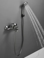 Смеситель для ванны с душем Haiba HB60719-3 оружейная сталь Смеситель для ванны с душем Haiba HB60719-3 оружейная сталь