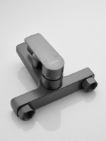 Смеситель для ванны с душем Haiba HB60719-3 оружейная сталь