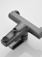 Смеситель для ванны с душем Haiba HB60719-3 оружейная сталь