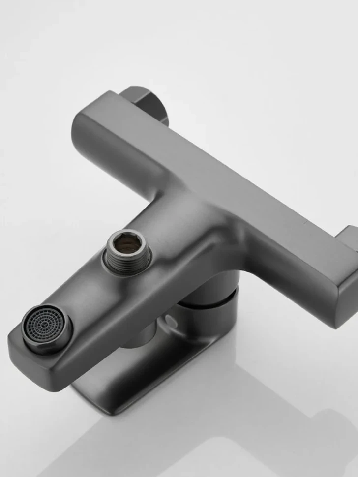Смеситель для ванны с душем Haiba HB60719-3 оружейная сталь