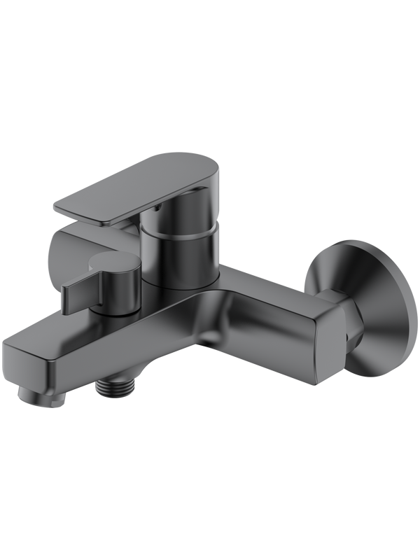 Смеситель для ванны с душем Haiba HB60719-3 оружейная сталь