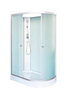 Душевая кабина DTO LM902LN 120х80, без крыши, профиль хром, стекло матовое