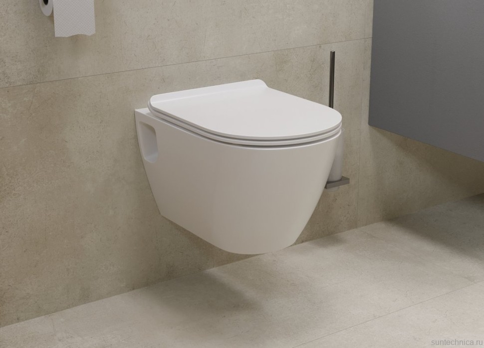 Унитаз подвесной Sanita luxe Art WC.WH/Art/SlimDM.Rim/WHT.G/S1