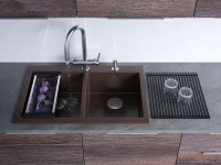 Мойка кухонная Omoikiri Bosen 80-2-DC темный шоколад