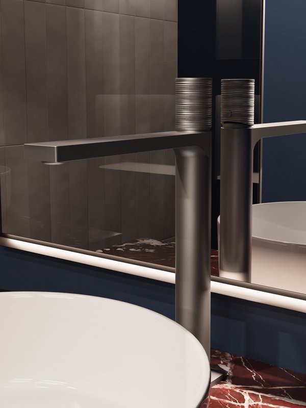 Смеситель для раковины Vincea Domus VBF-5DM02GM вороненая сталь