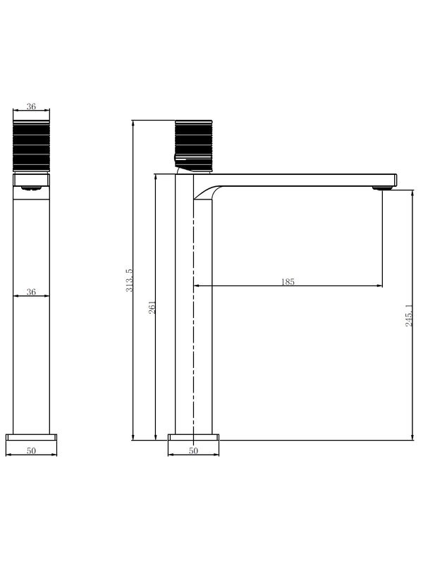 Смеситель для раковины Vincea Domus VBF-5DM02GM вороненая сталь