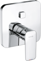 Встраиваемый смеситель для душа и ванны Kludi Pure&Style 406590575 хром