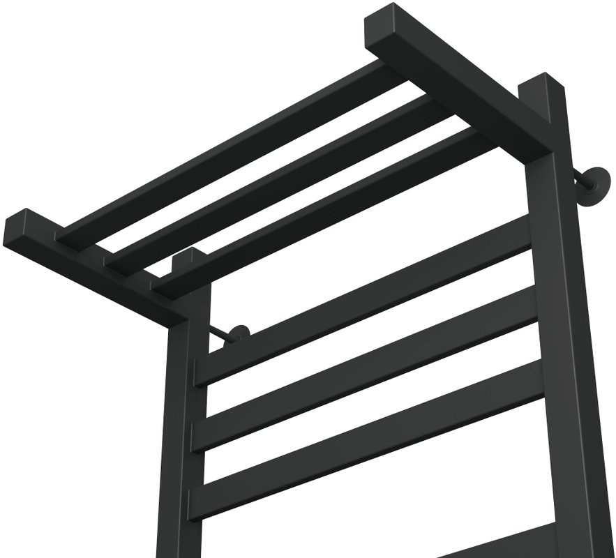 Полотенцесушитель электрический Bauedge Bau R 50x80, черный матовый